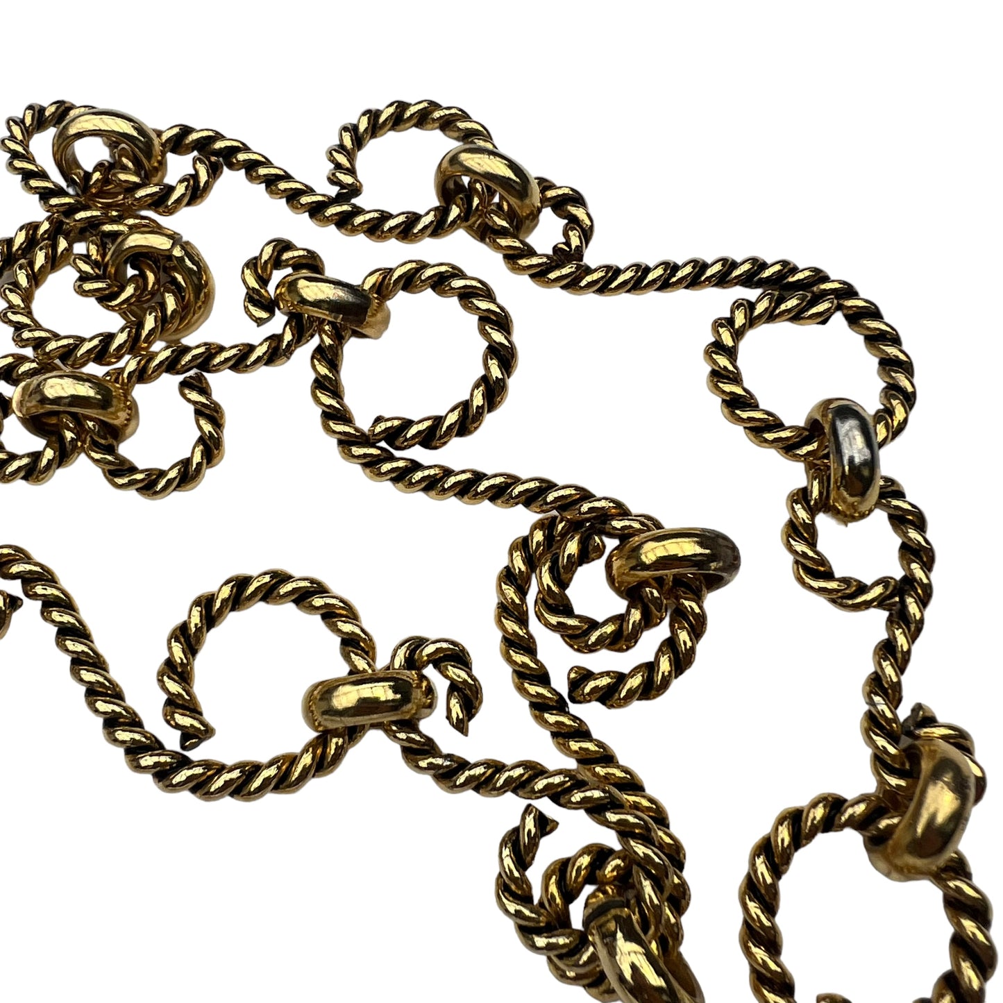 Vintage Moschino twisted heart chain