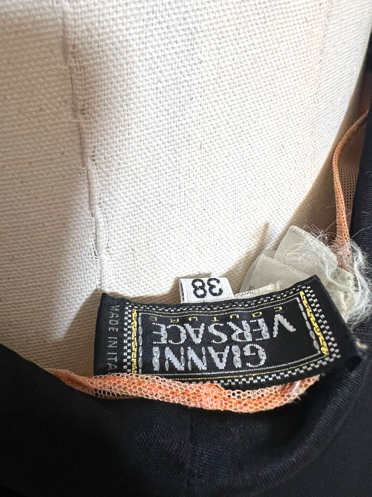 Gianni Versace Low Back Mesh Insert Dress, 1999