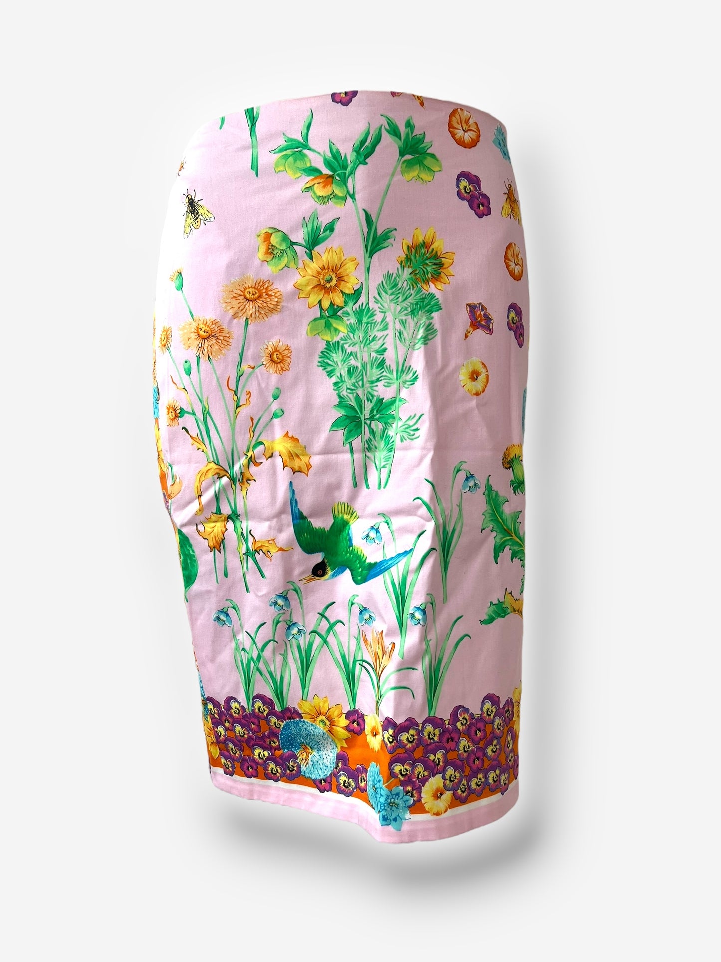 Versace 2006 S/S floral print bustier and skirt ensemble
