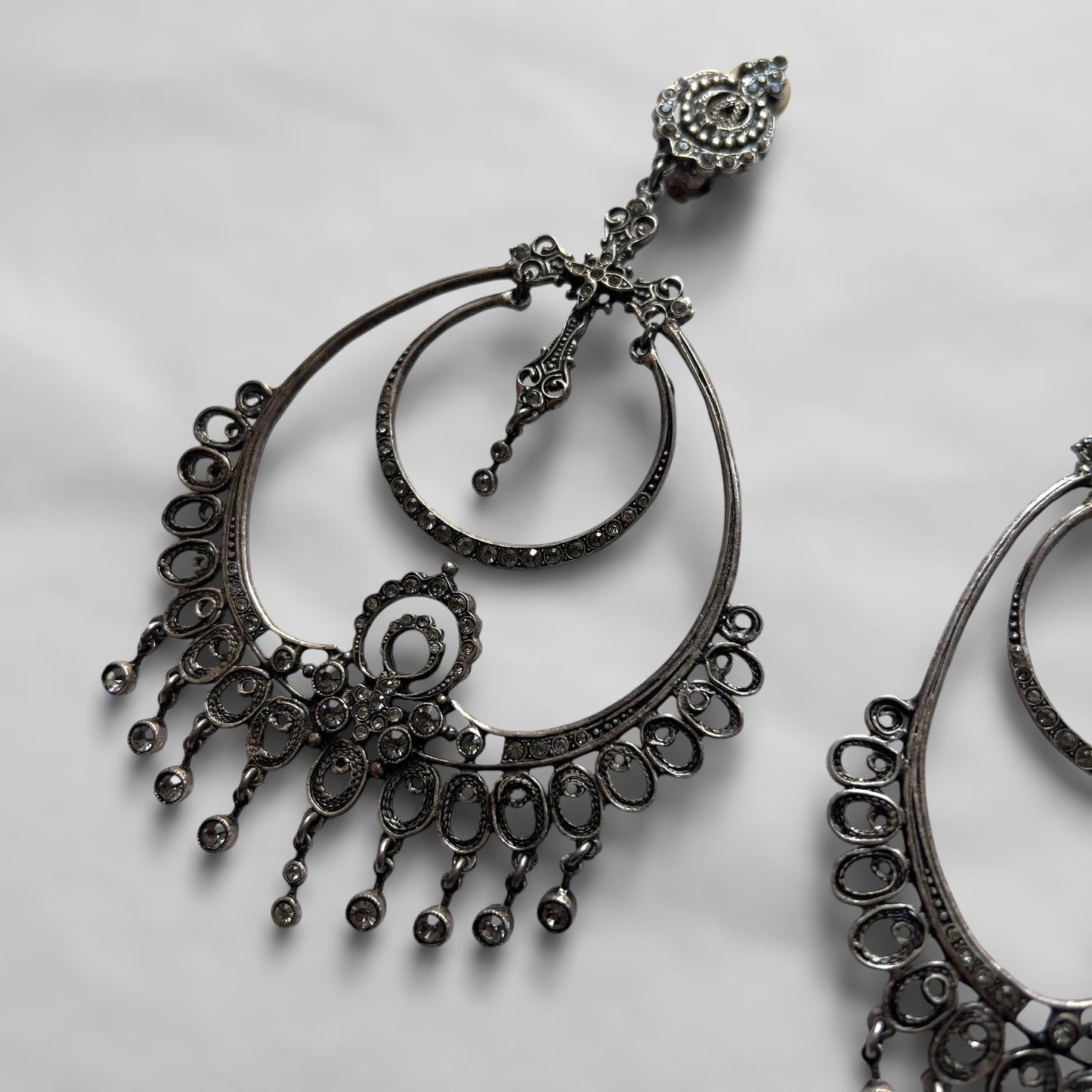 Christian Dior by John Galliano, S/S 1999 Runway Hoop Earrings with Crosses