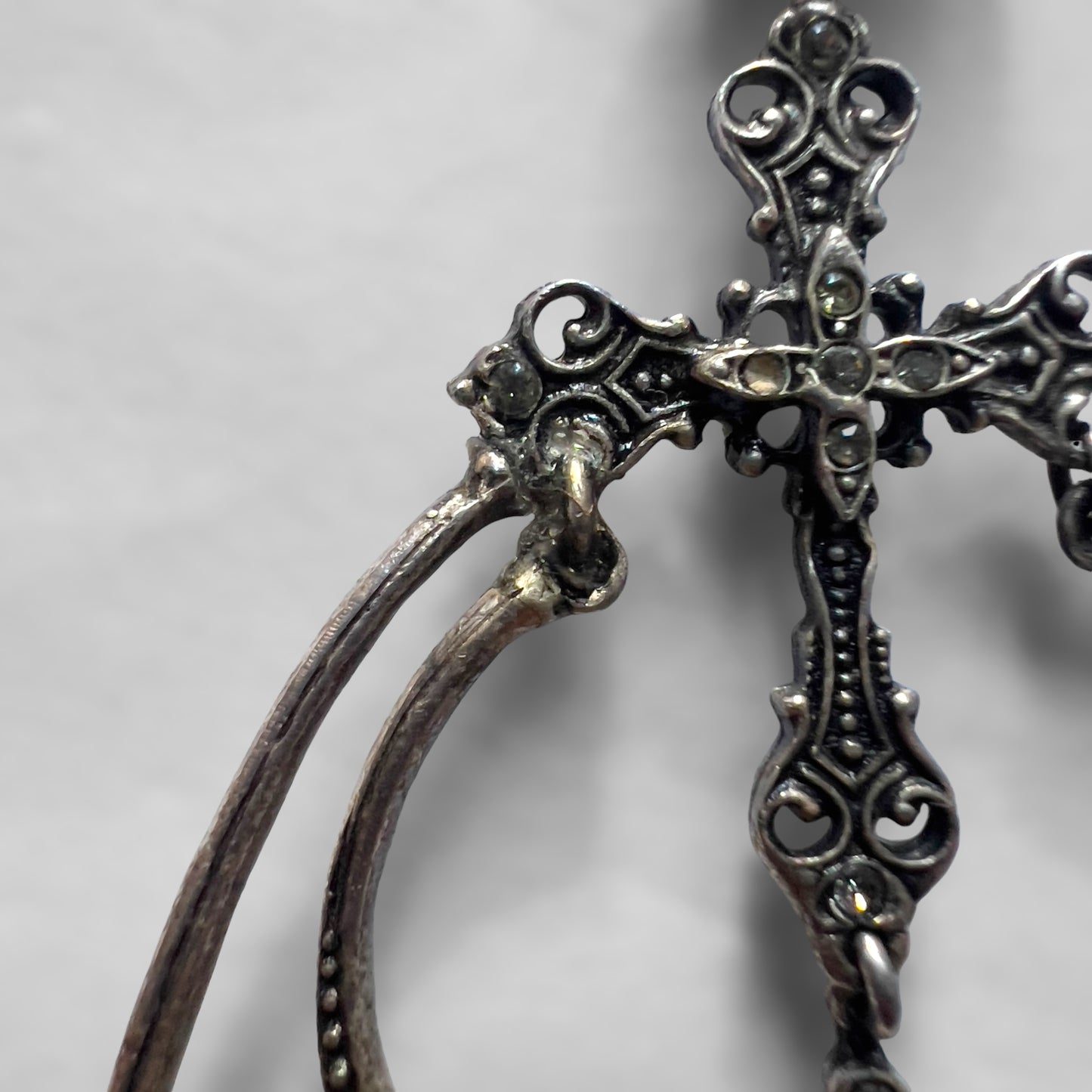 Christian Dior by John Galliano, S/S 1999 Runway Hoop Earrings with Crosses