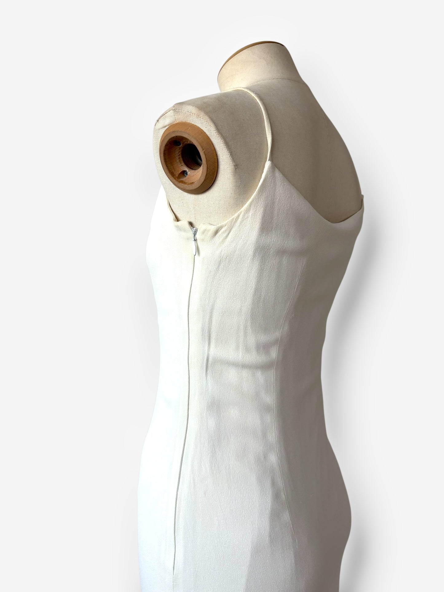 Christian Dior white fringe-trimmed mini dress, Spring/Summer 1998