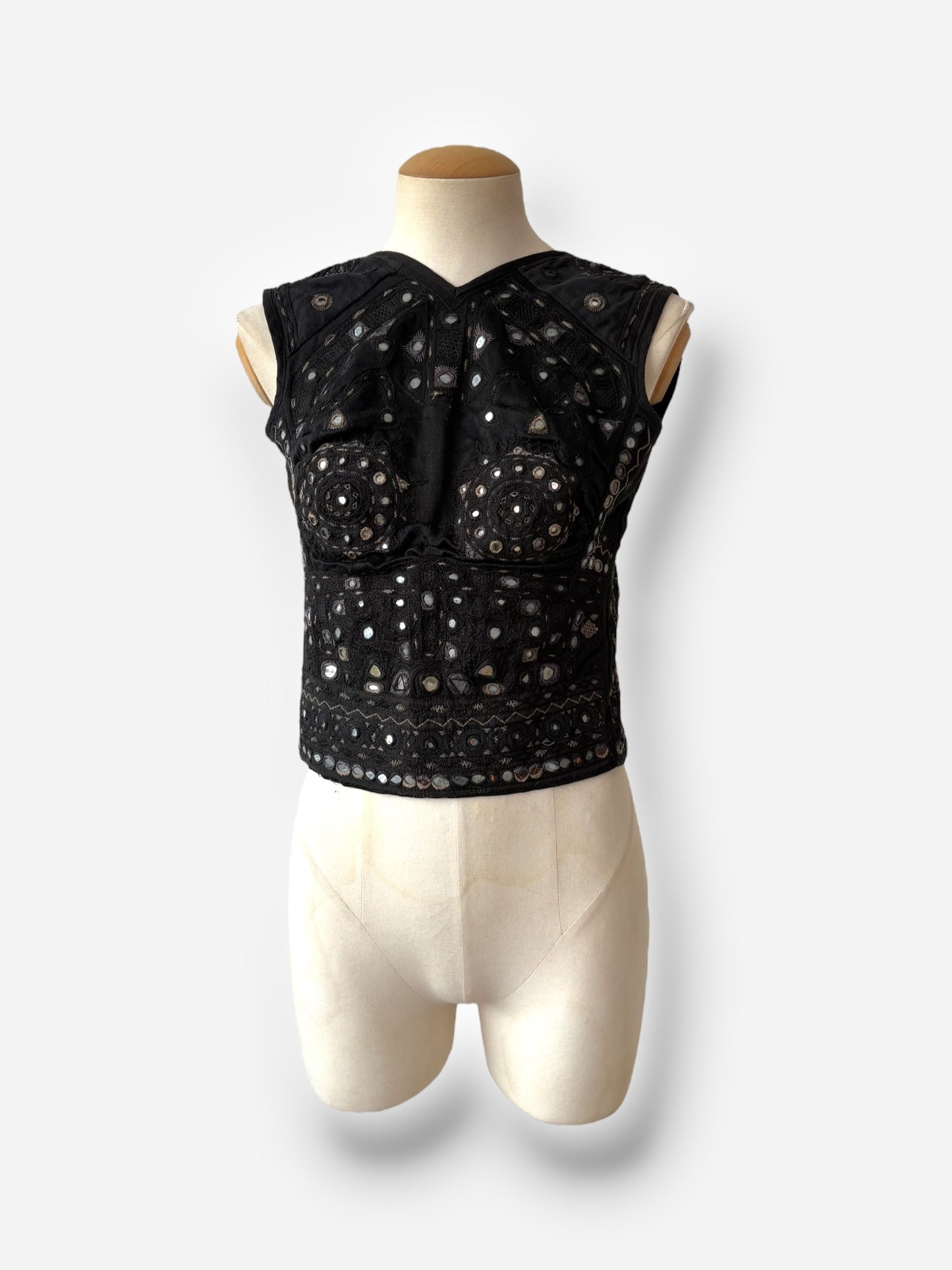 Gucci by Tom Ford Mirror-Embroidered Backless Top