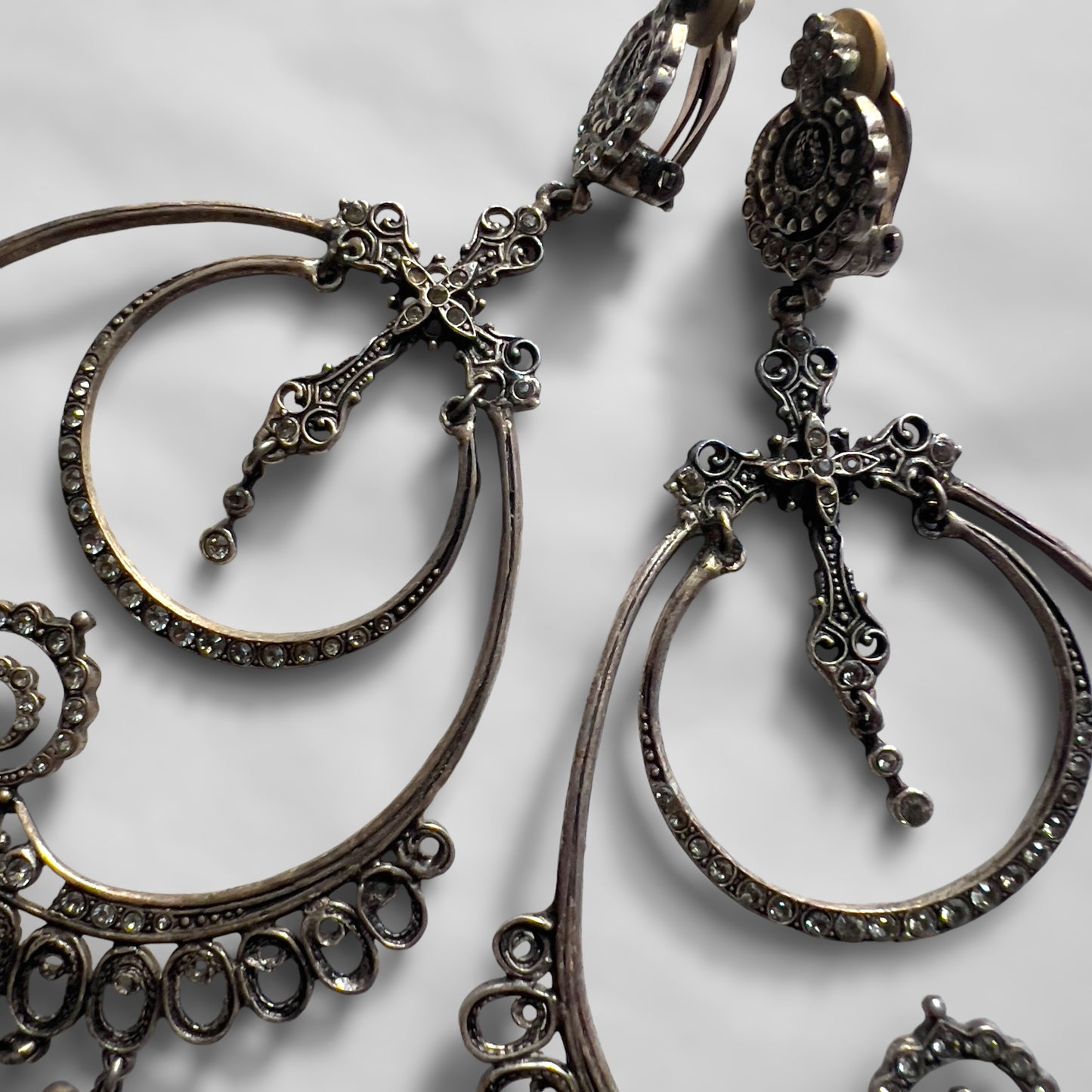 Christian Dior by John Galliano, S/S 1999 Runway Hoop Earrings with Crosses