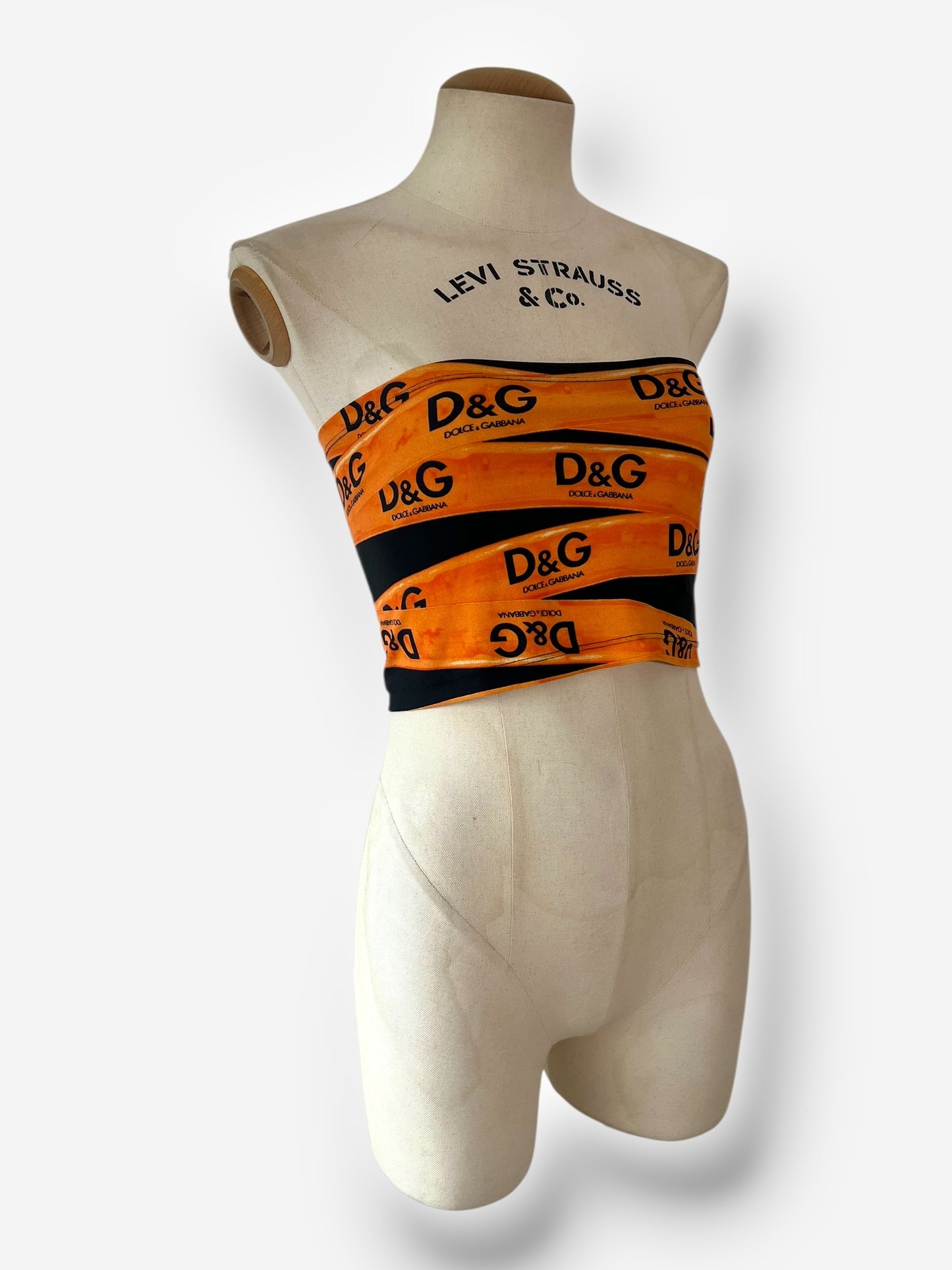 D&G by Dolce & Gabbana, F/W 2003 "Tape Effect" Tube Top