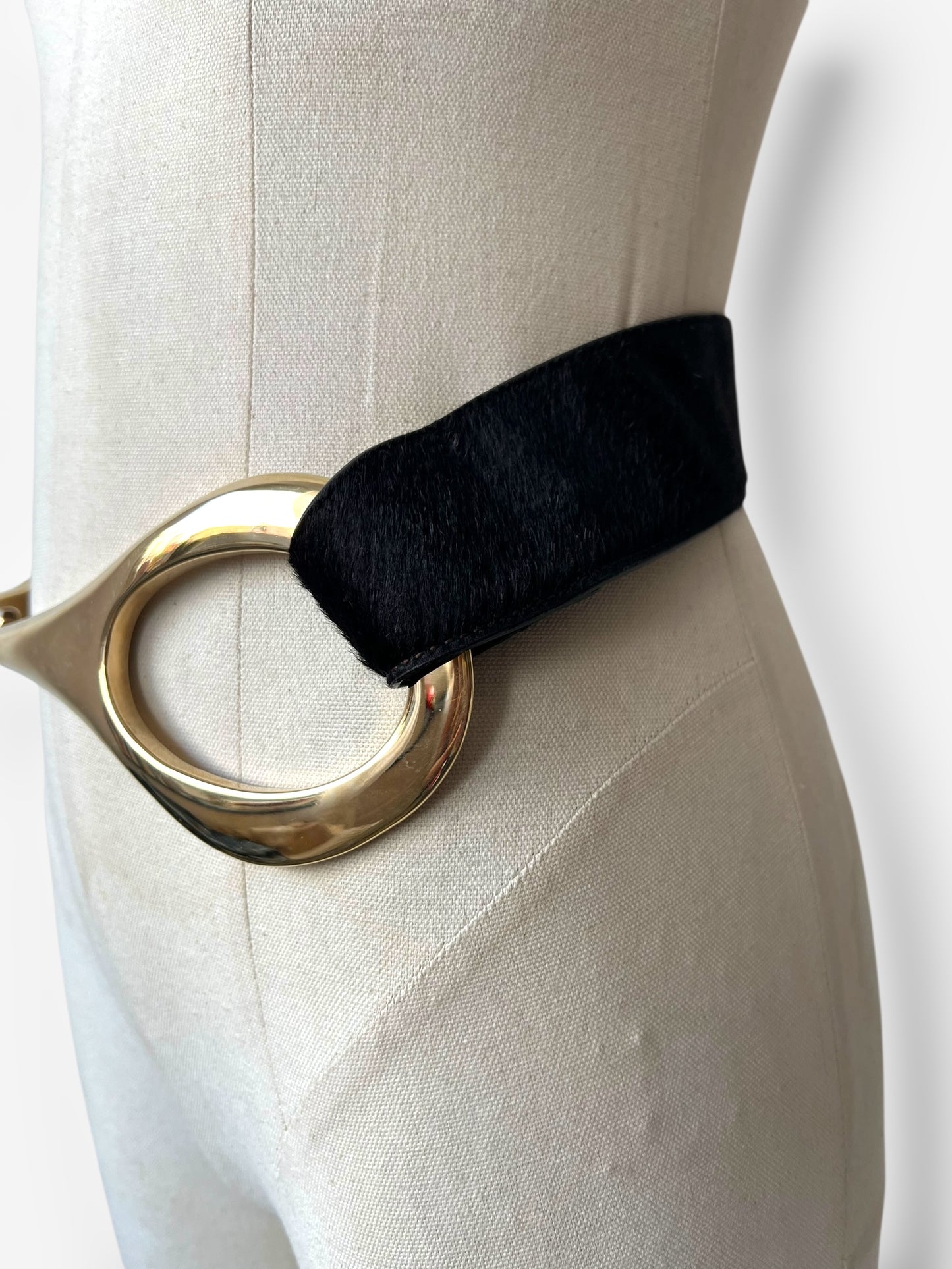 Gucci Tom Ford Belt, Ponyhair