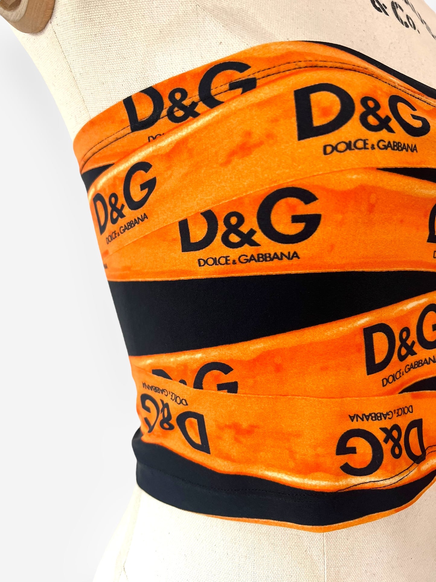 D&G by Dolce & Gabbana, F/W 2003 "Tape Effect" Tube Top