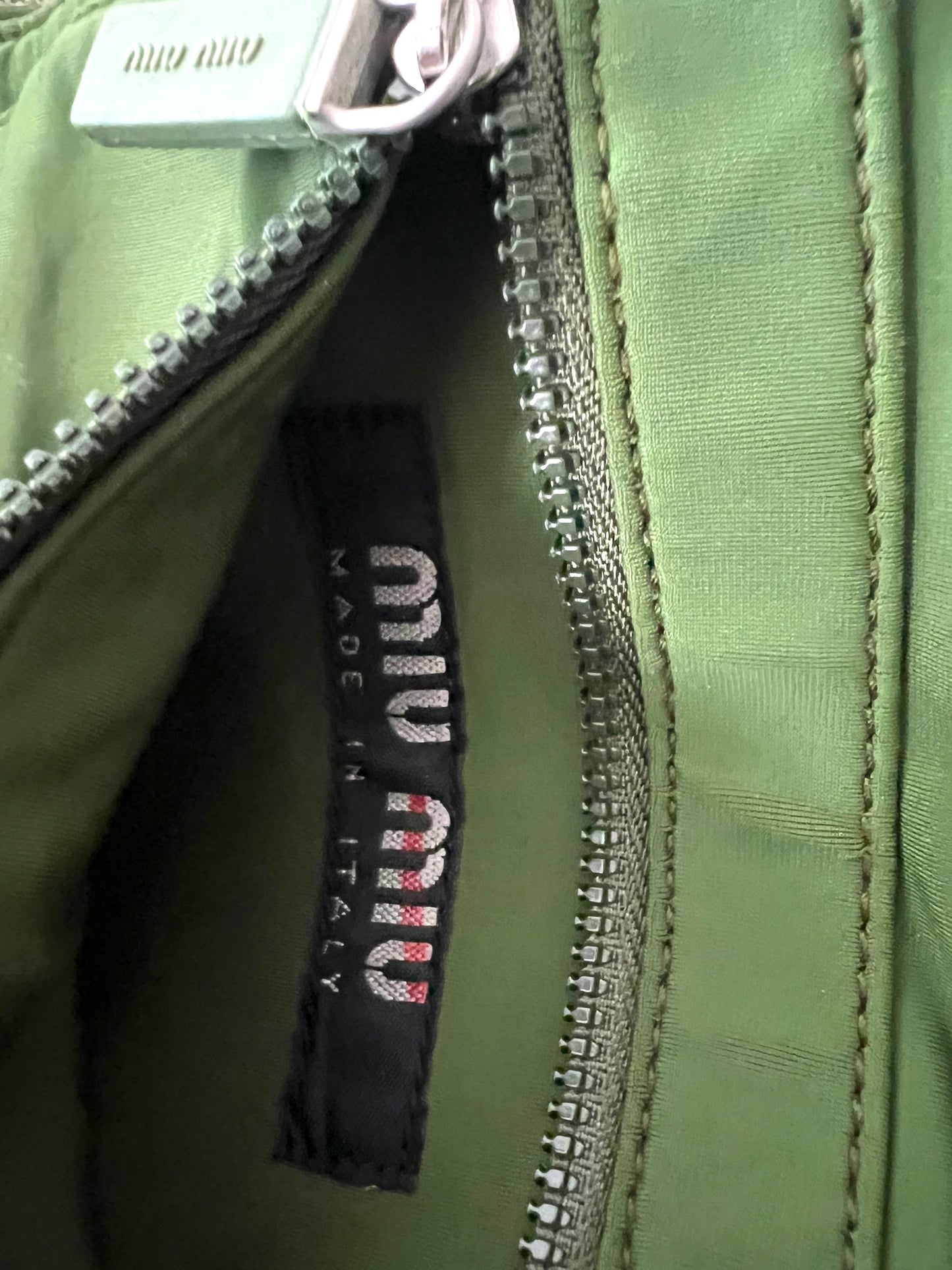 Miu Miu Spring/Summer 1999 Green Chest Rig Bag – Military Green