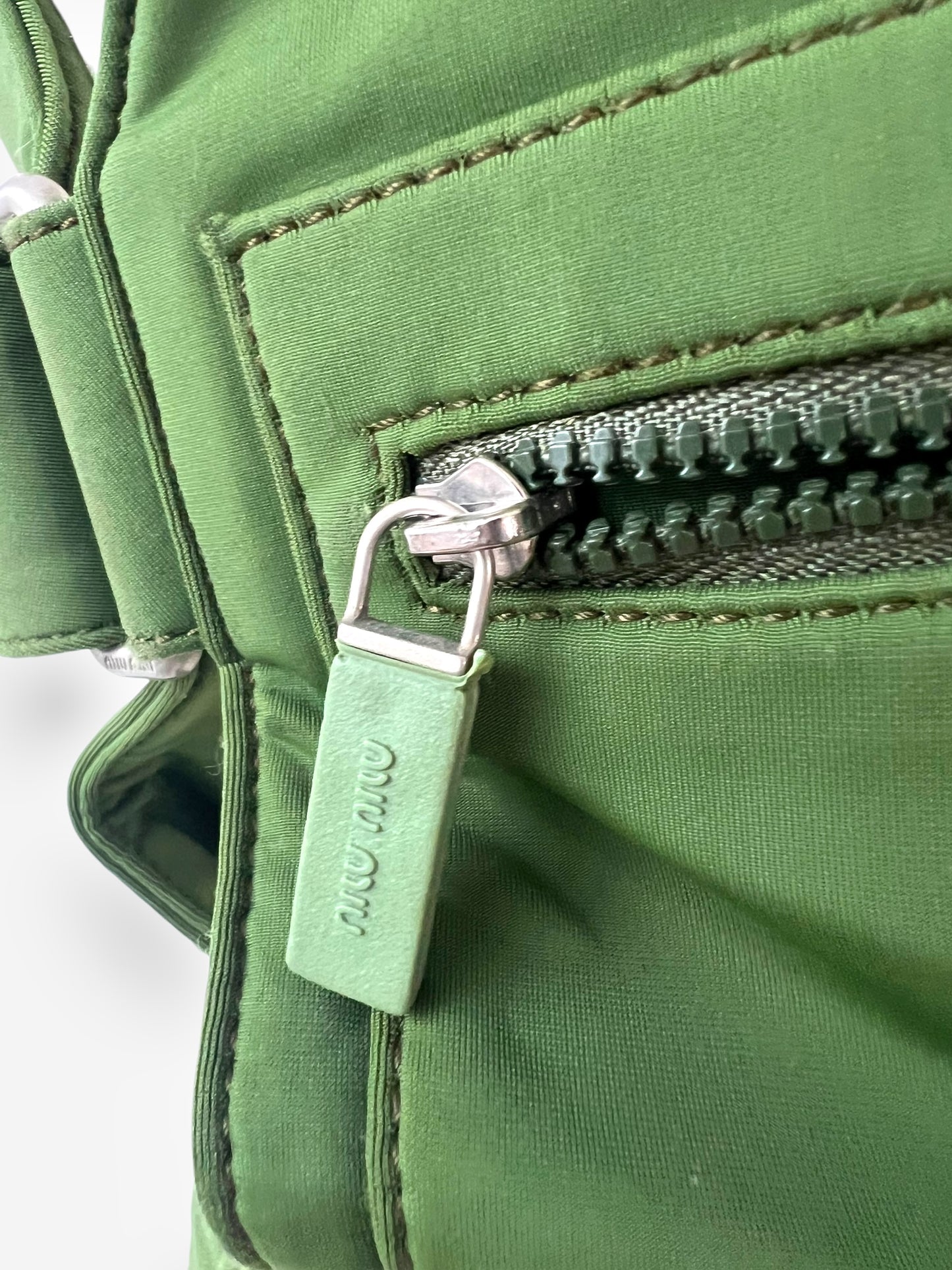 Miu Miu Spring/Summer 1999 Green Chest Rig Bag – Military Green