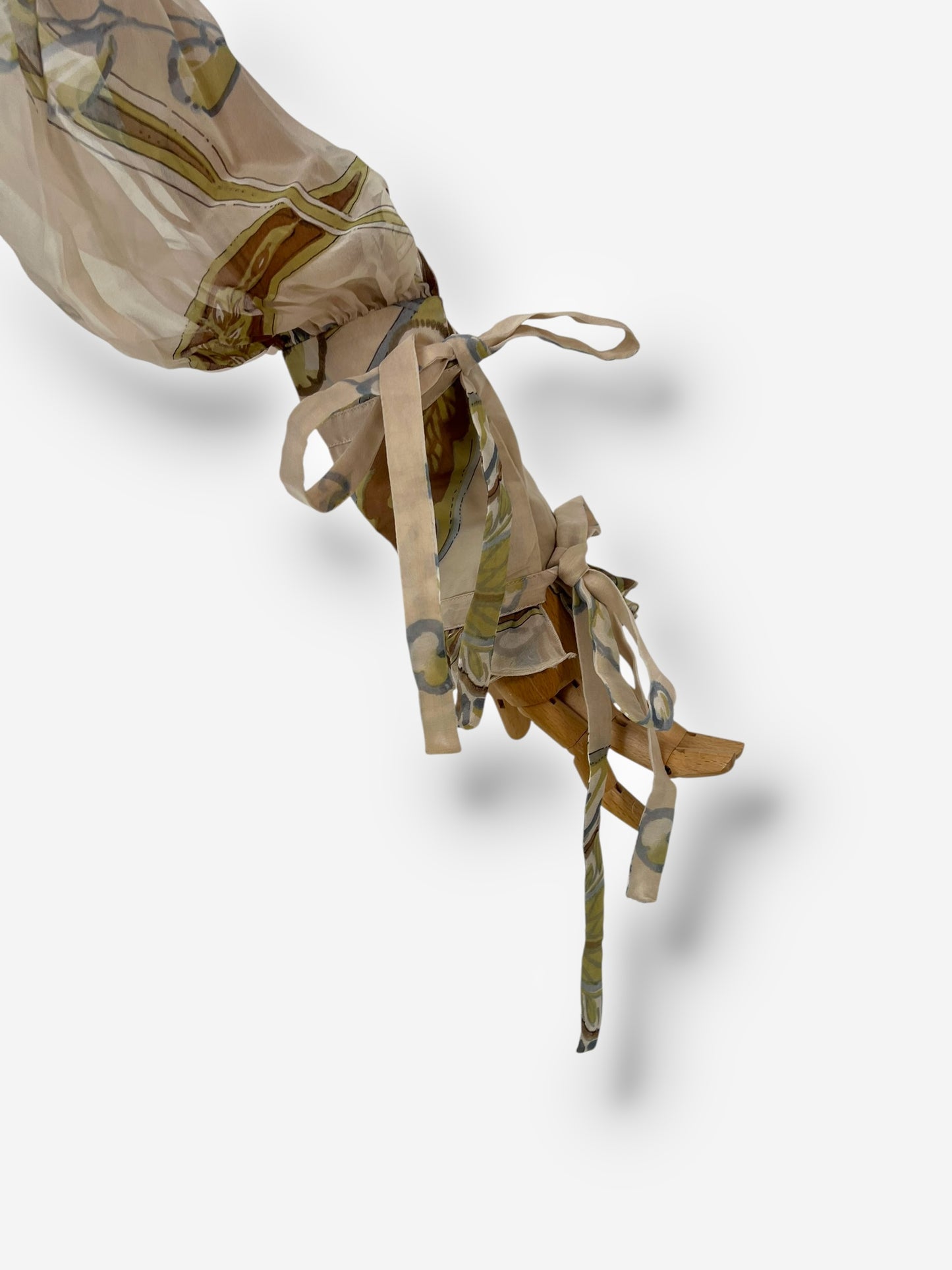 Valentino printed silk top and scarf set, circa early 2000s (c. 2003)