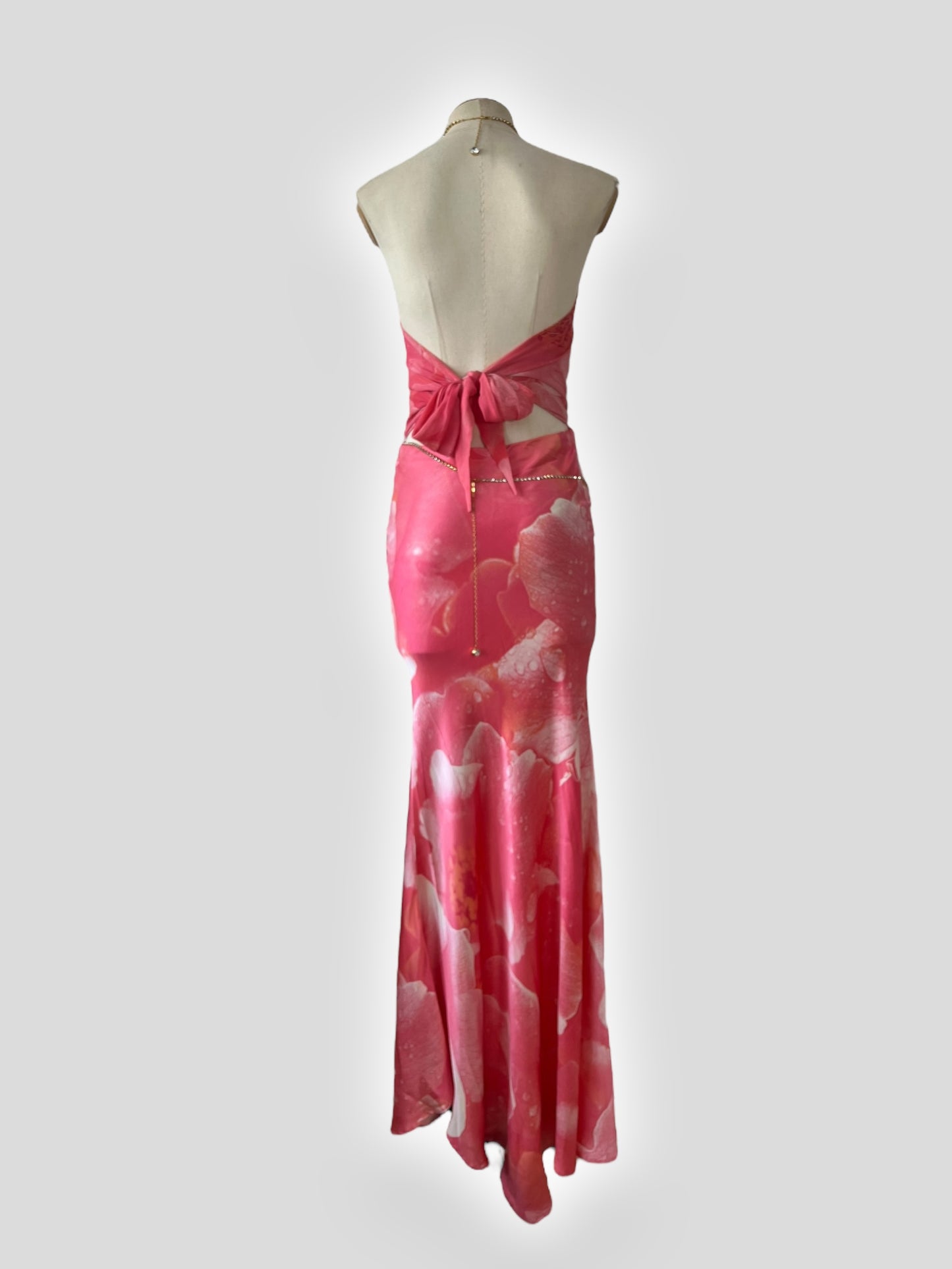 Roberto Cavalli Pink Silk Gown, Spring 2000