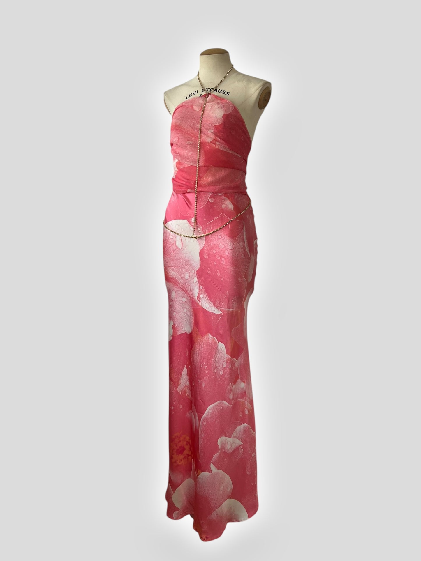 Roberto Cavalli Pink Silk Gown, Spring 2000