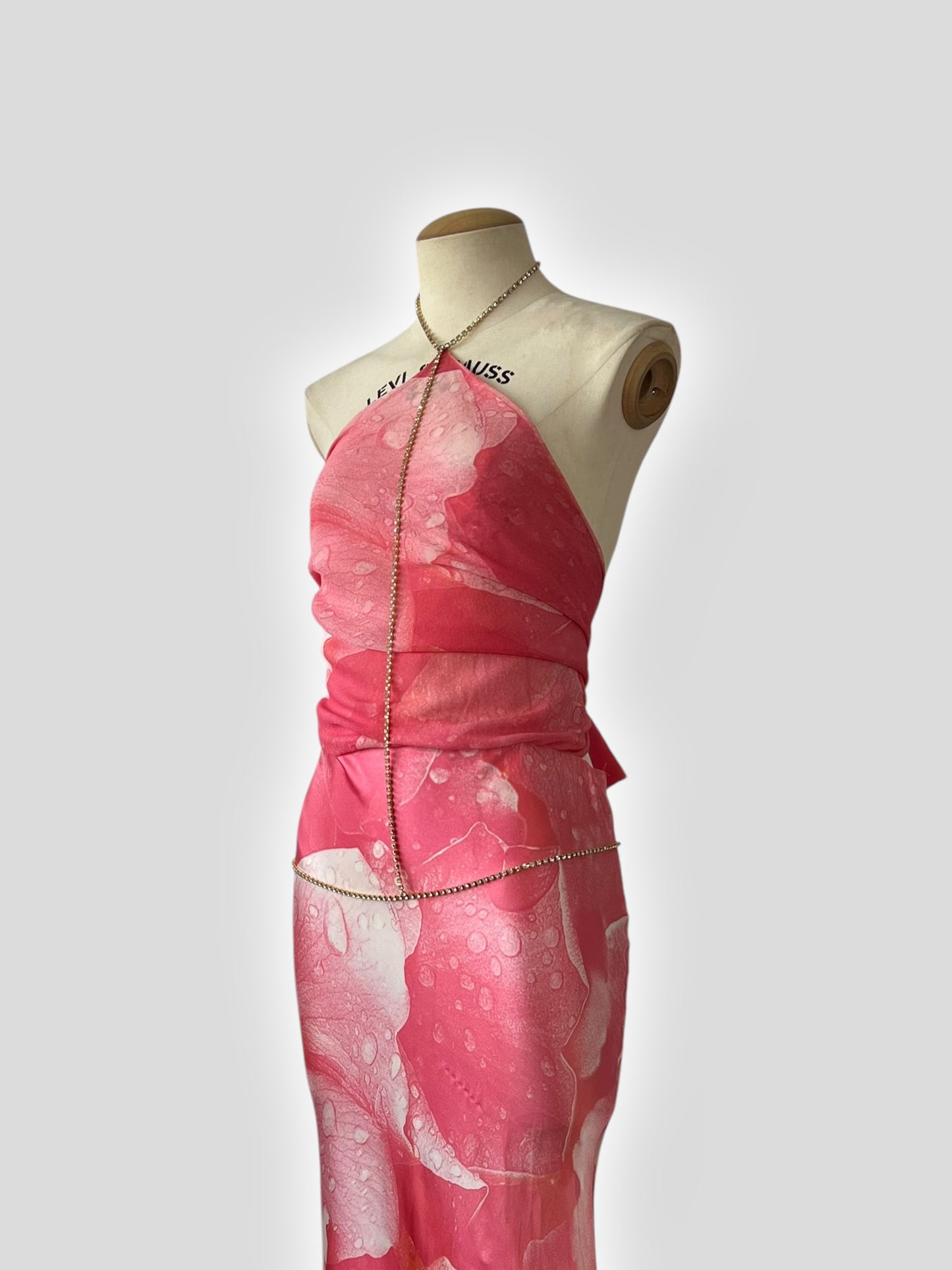 Roberto Cavalli Pink Silk Gown, Spring 2000