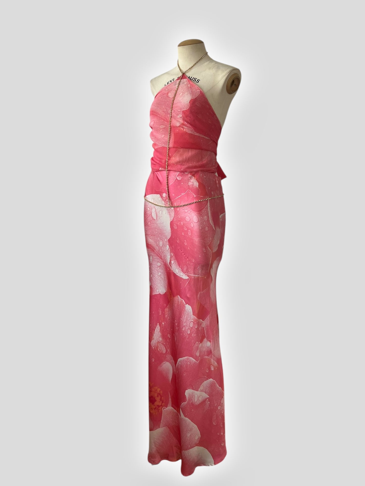 Roberto Cavalli Pink Silk Gown, Spring 2000