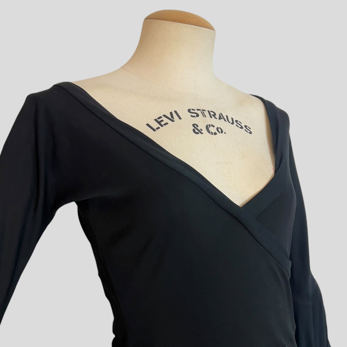 Yves Saint Laurent by Tom Ford Black Wrap Dress, SS 2003