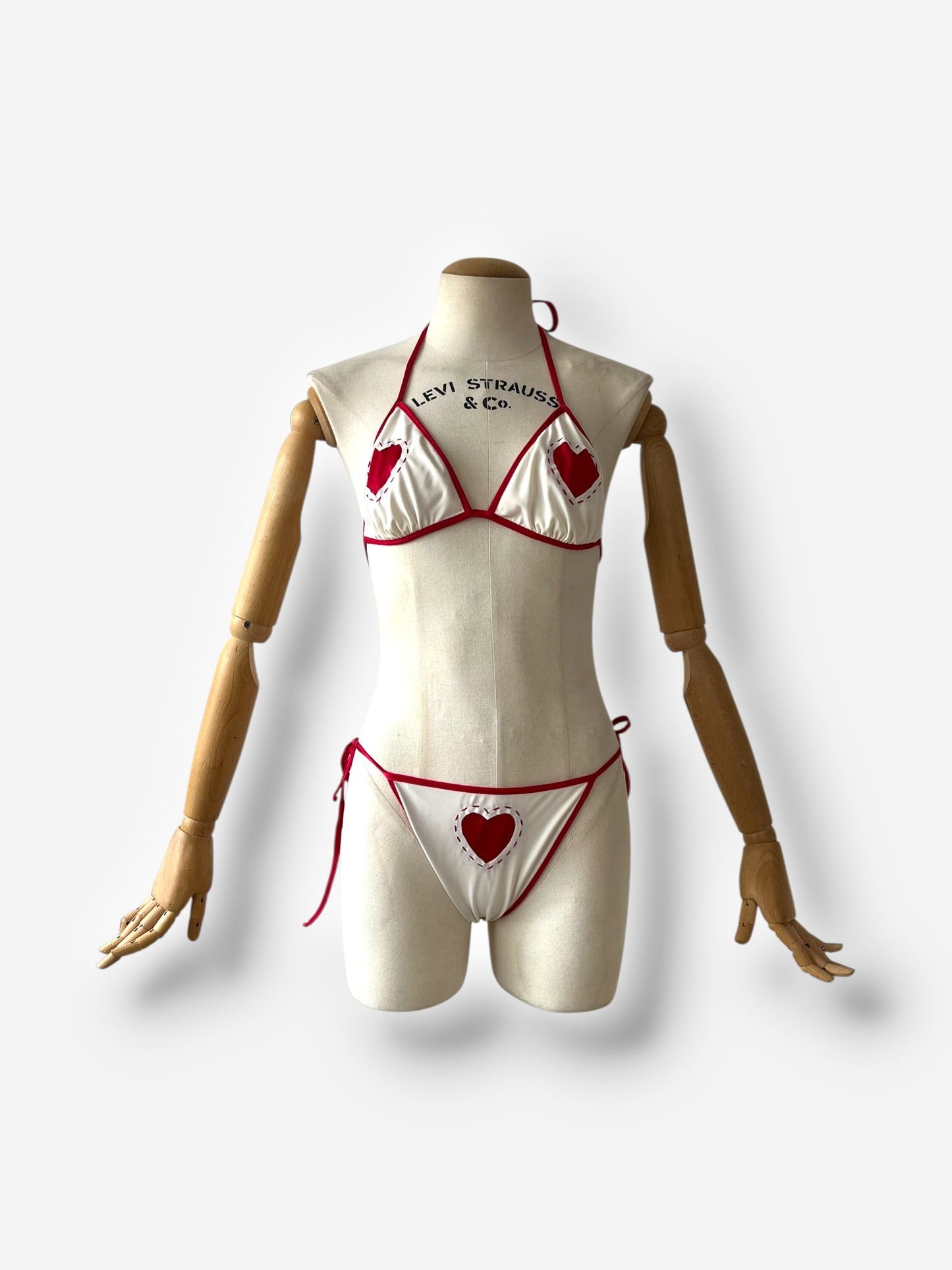 Moschino Heart Bikini Set, circa 2001