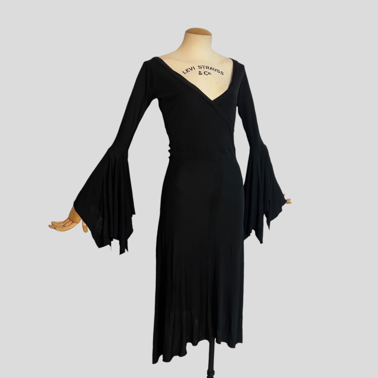 Yves Saint Laurent by Tom Ford Black Wrap Dress, SS 2003
