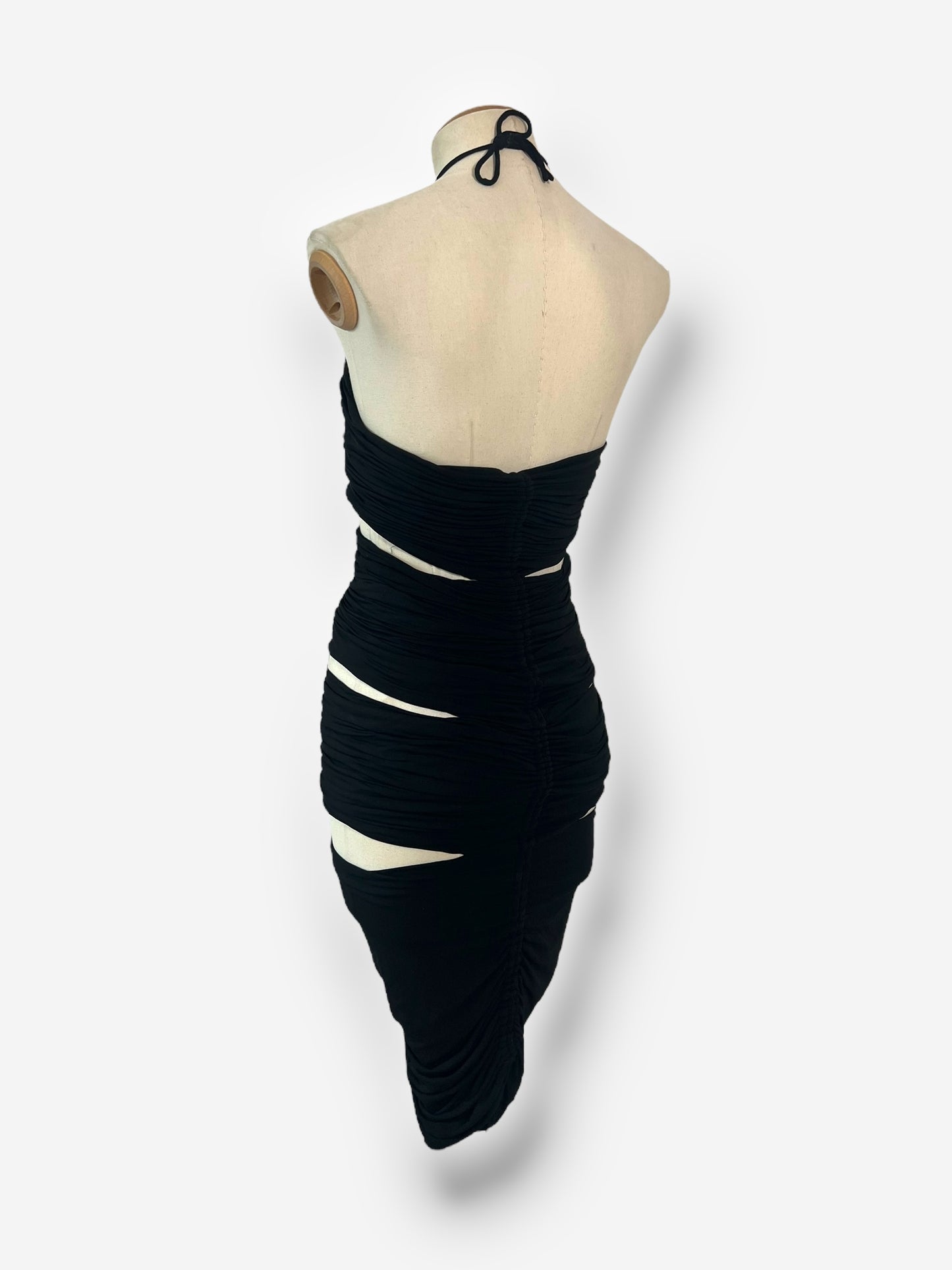 Dolce & Gabbana S/S 2003 'Sex & Love' Ruched Cut-Out Dress – Look 9 Runway