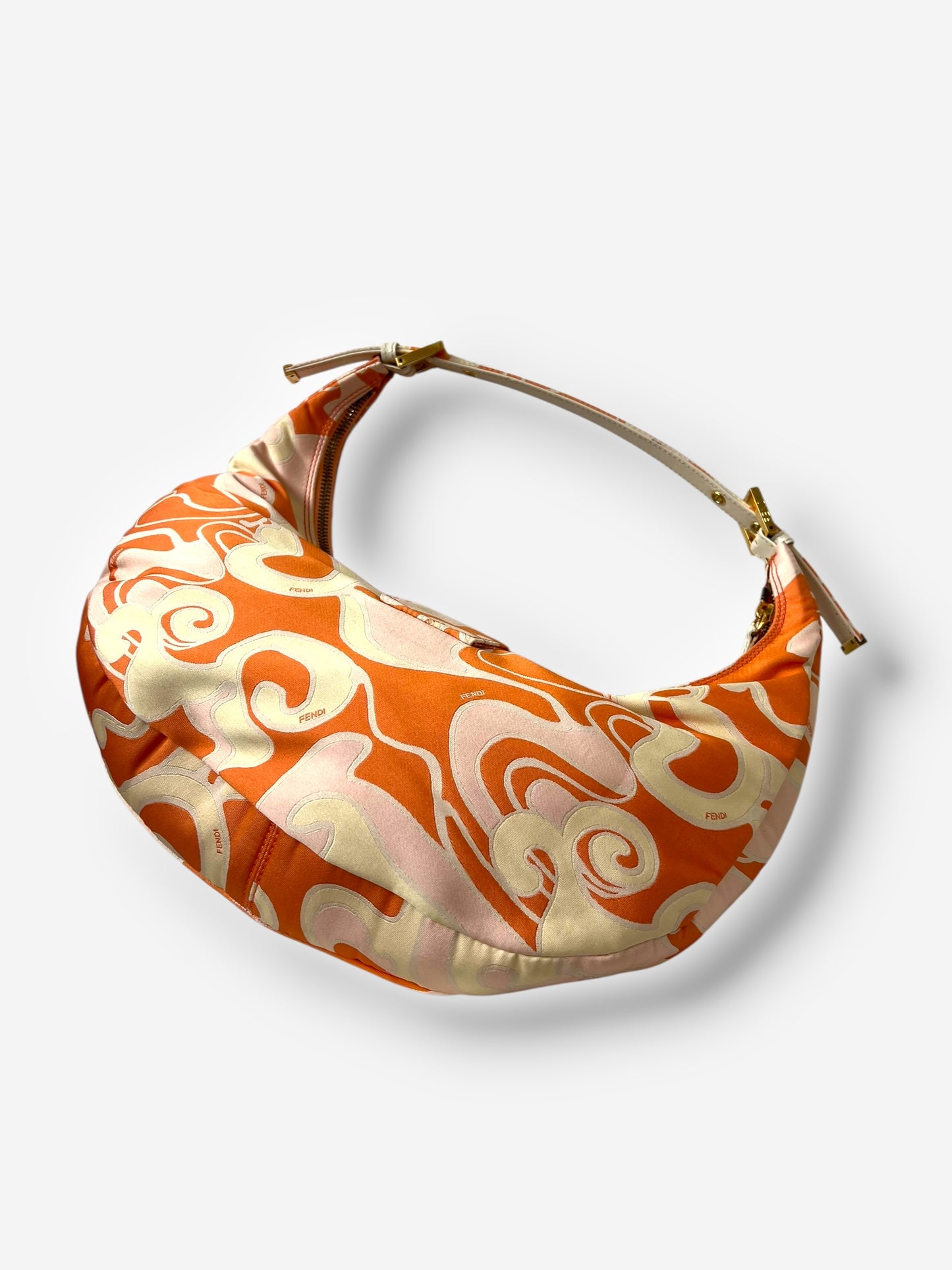 Fendi Vintage Psychedelic Print mama Croissant Bag