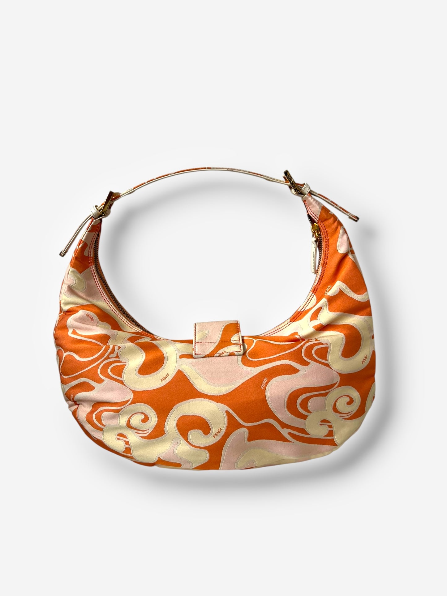 Fendi Vintage Psychedelic Print mama Croissant Bag