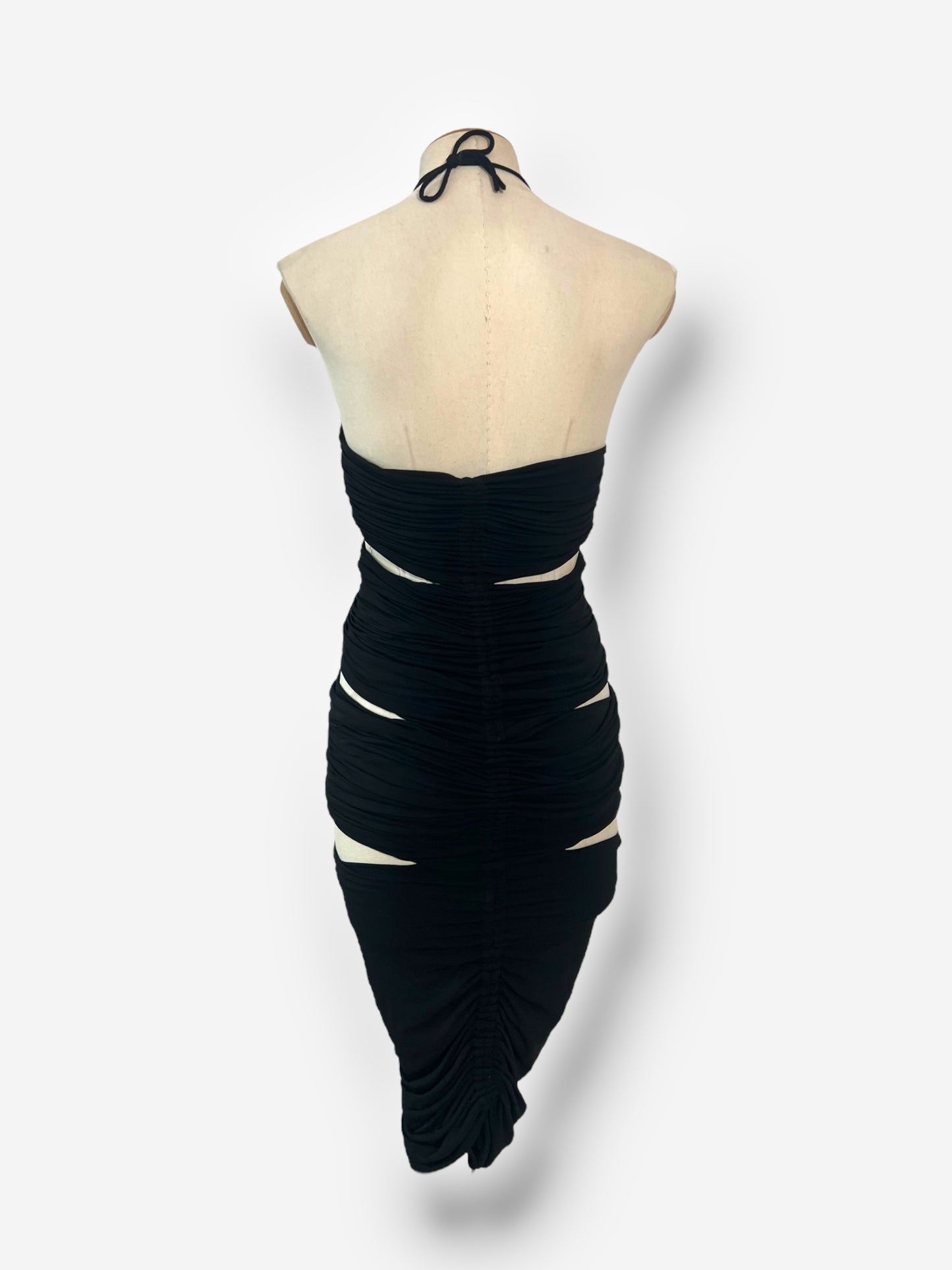 Dolce & Gabbana S/S 2003 'Sex & Love' Ruched Cut-Out Dress – Look 9 Runway