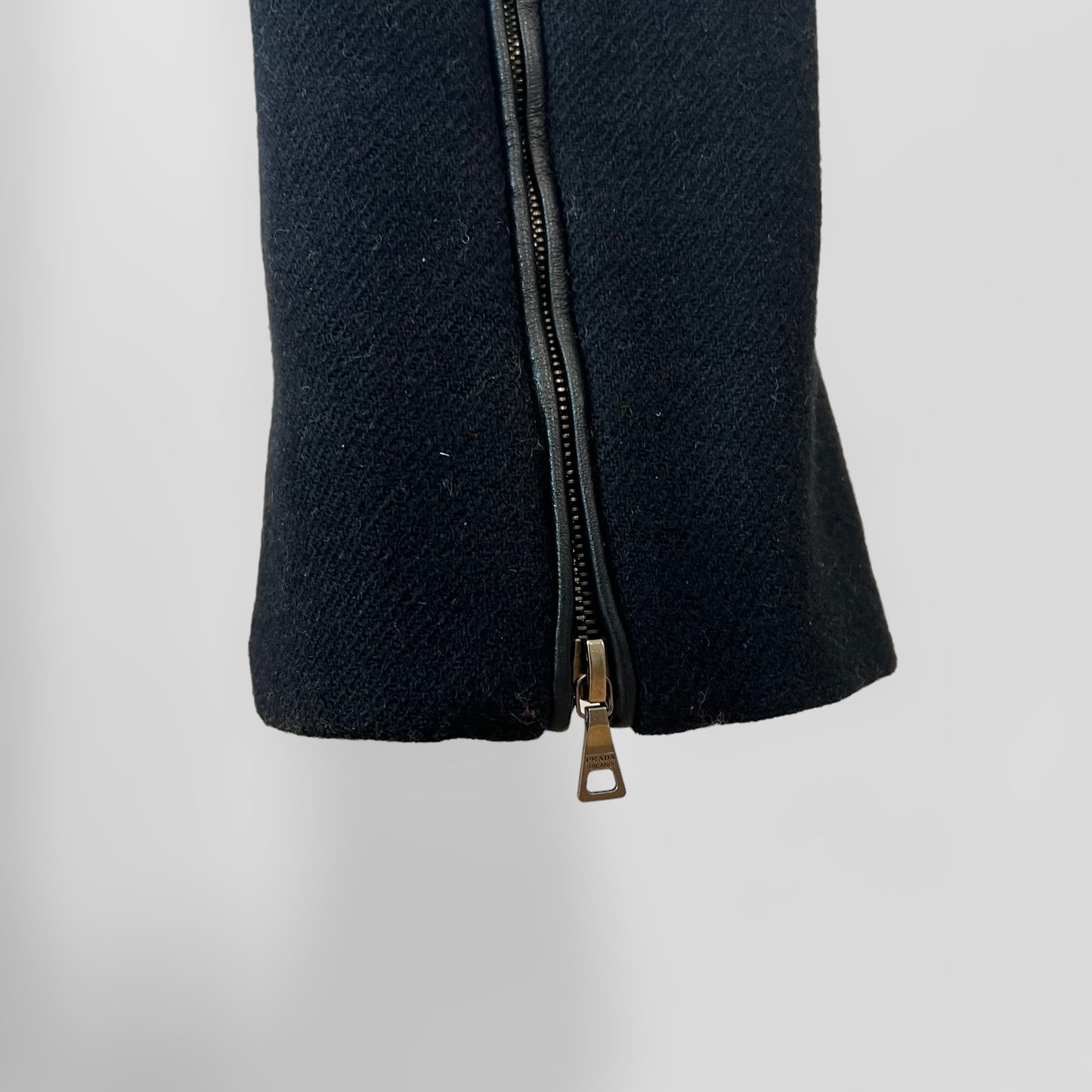 Prada 1999 wool pants + corset set
