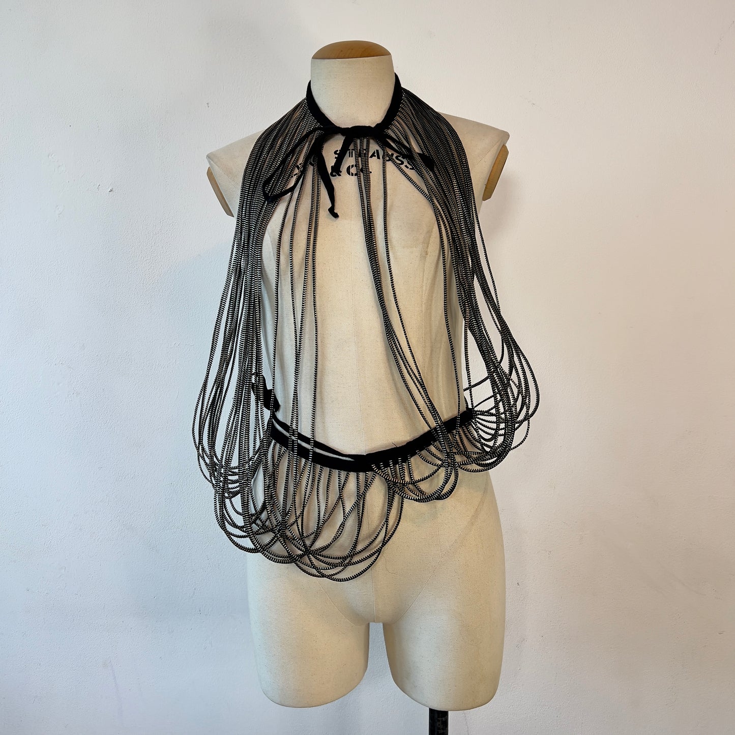Ann demeulemeester 2010 multiple zipper sleeve top