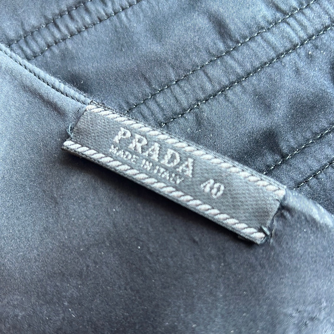 Prada 1999 wool pants + corset set