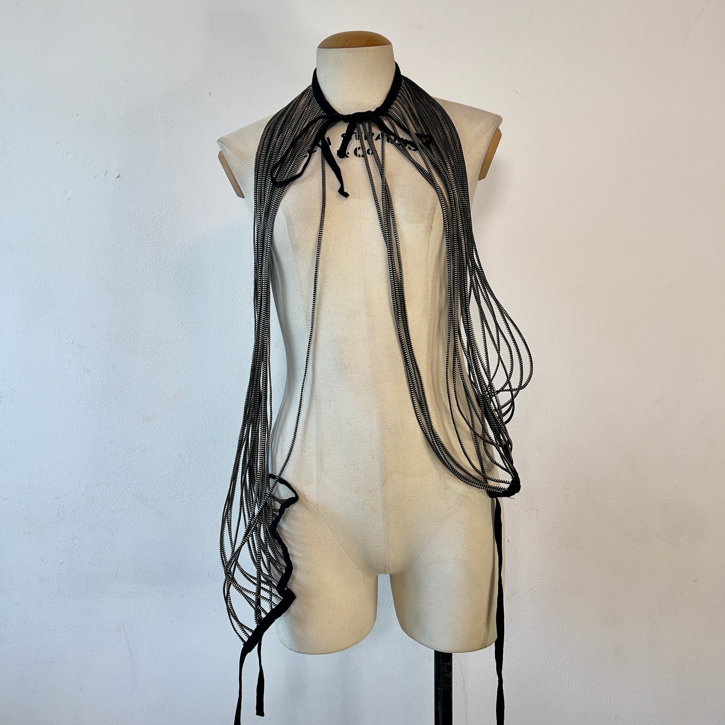 Ann demeulemeester 2010 multiple zipper sleeve top
