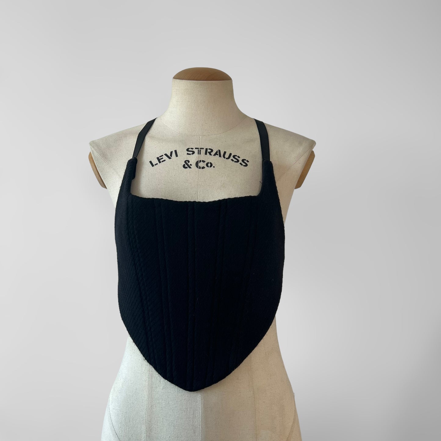 Prada 1999 wool pants + corset set