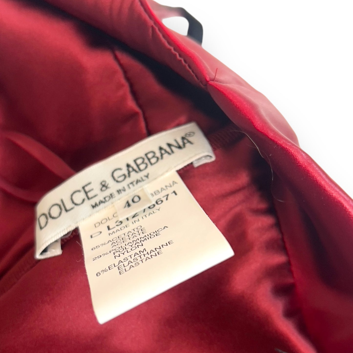 Dolce & Gabbana SS 1999 Wet look/ Vinyl Effect bodycon Dress