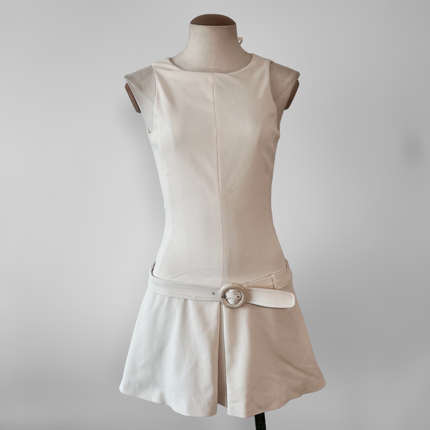 Prada 1996 low back dress with belt