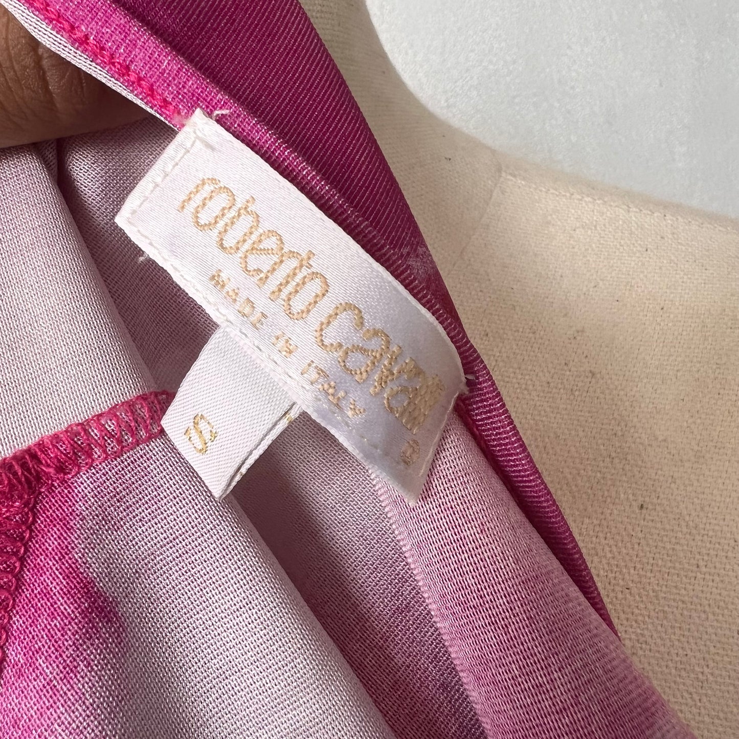 Roberto Cavalli 2000ss rose summer dress