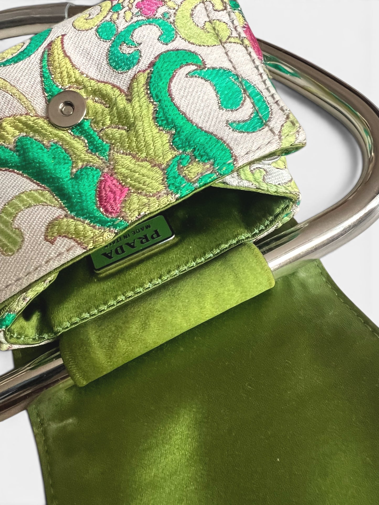 Prada Double Pocket Satin Handle Bag, Spring Summer 2003 Runway