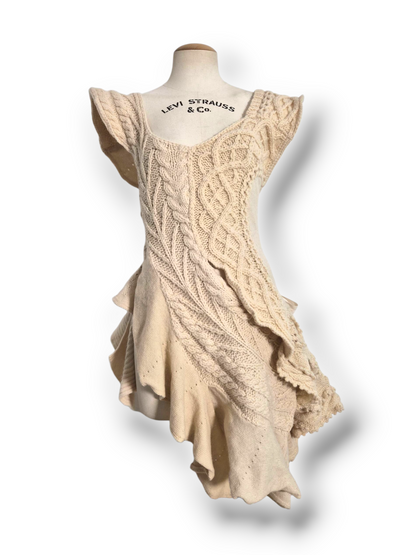 Comme des Garçons by Tao, hand crochet and knit wool dress, 2007