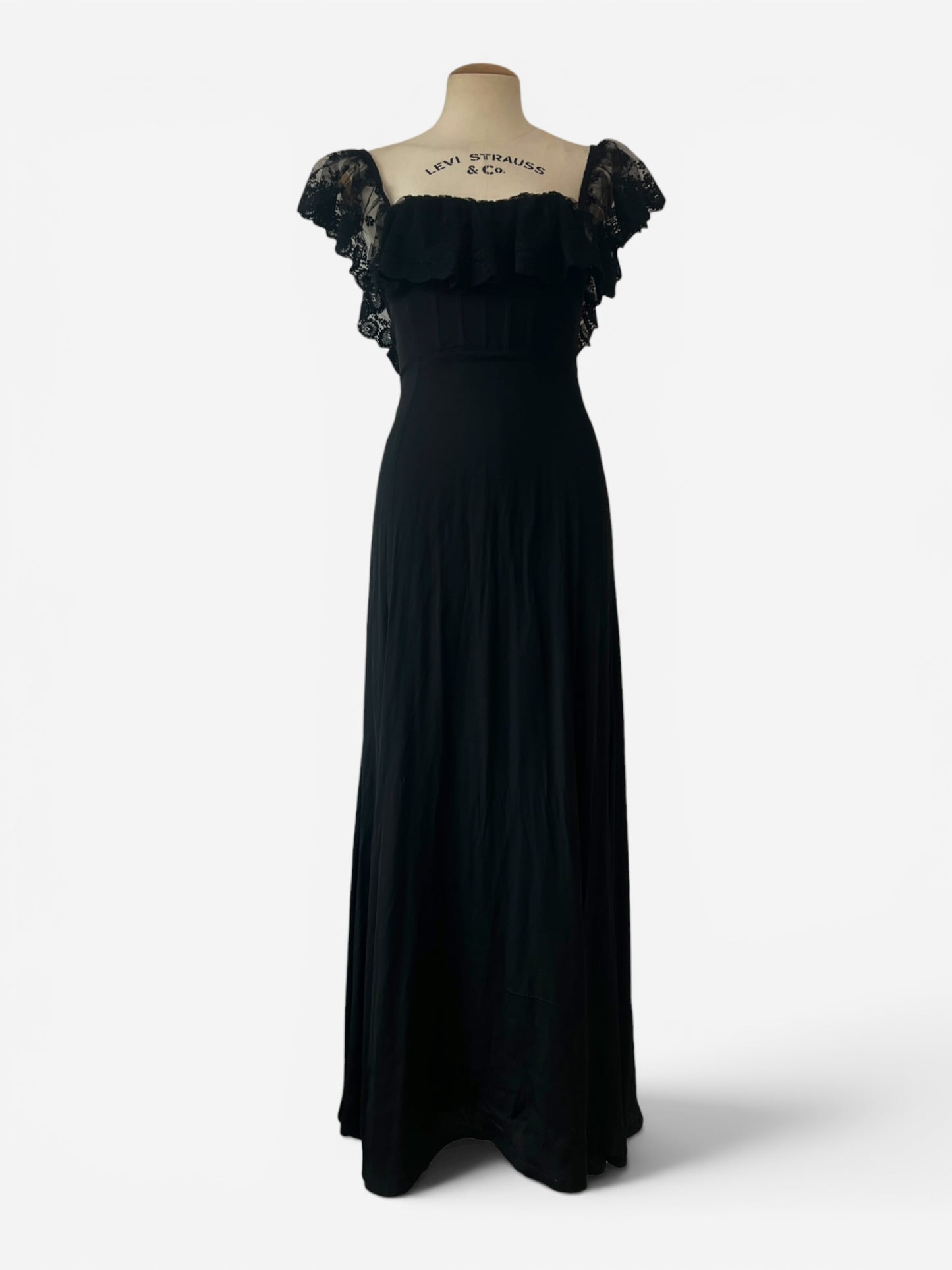 Valentino Lace Back Corset Evening Gown, circa Spring/Summer 2004