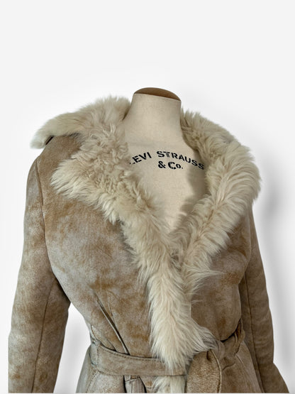 Vintage Gucci Shearling Long Coat