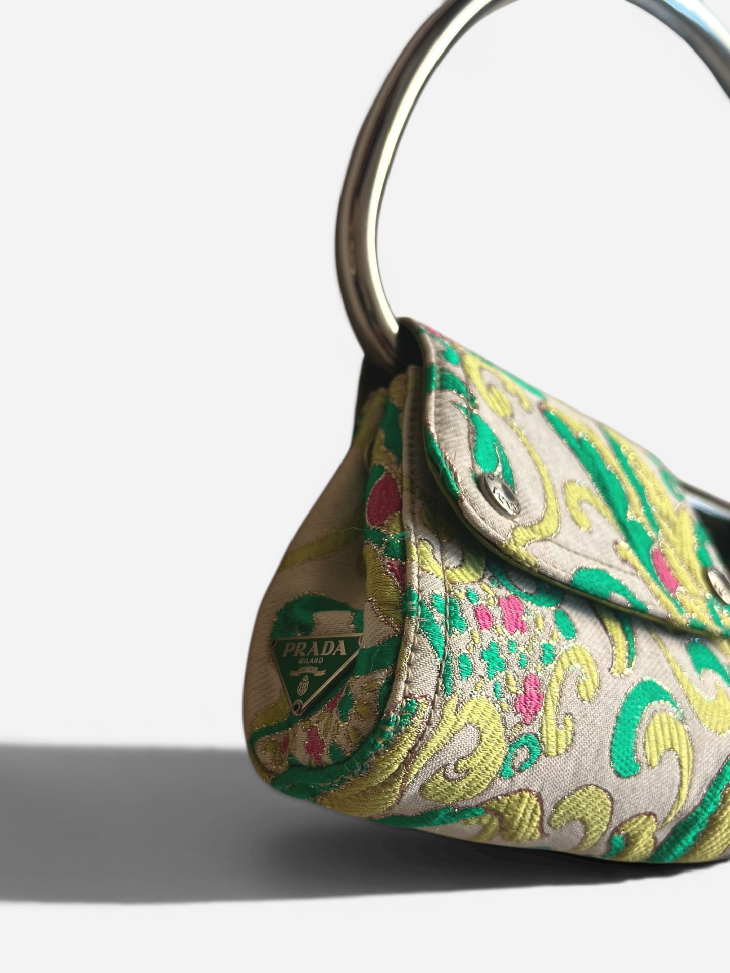 Prada Double Pocket Satin Handle Bag, Spring Summer 2003 Runway