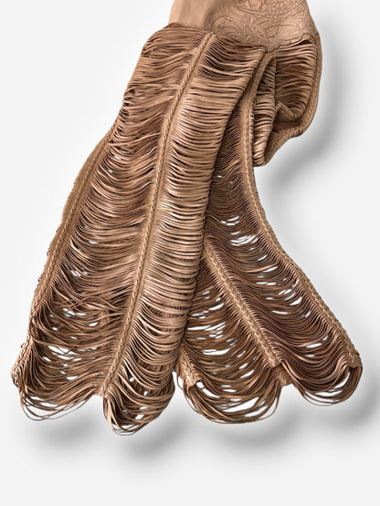 Roberto Cavalli 2013 Leather Cut-Out Pants