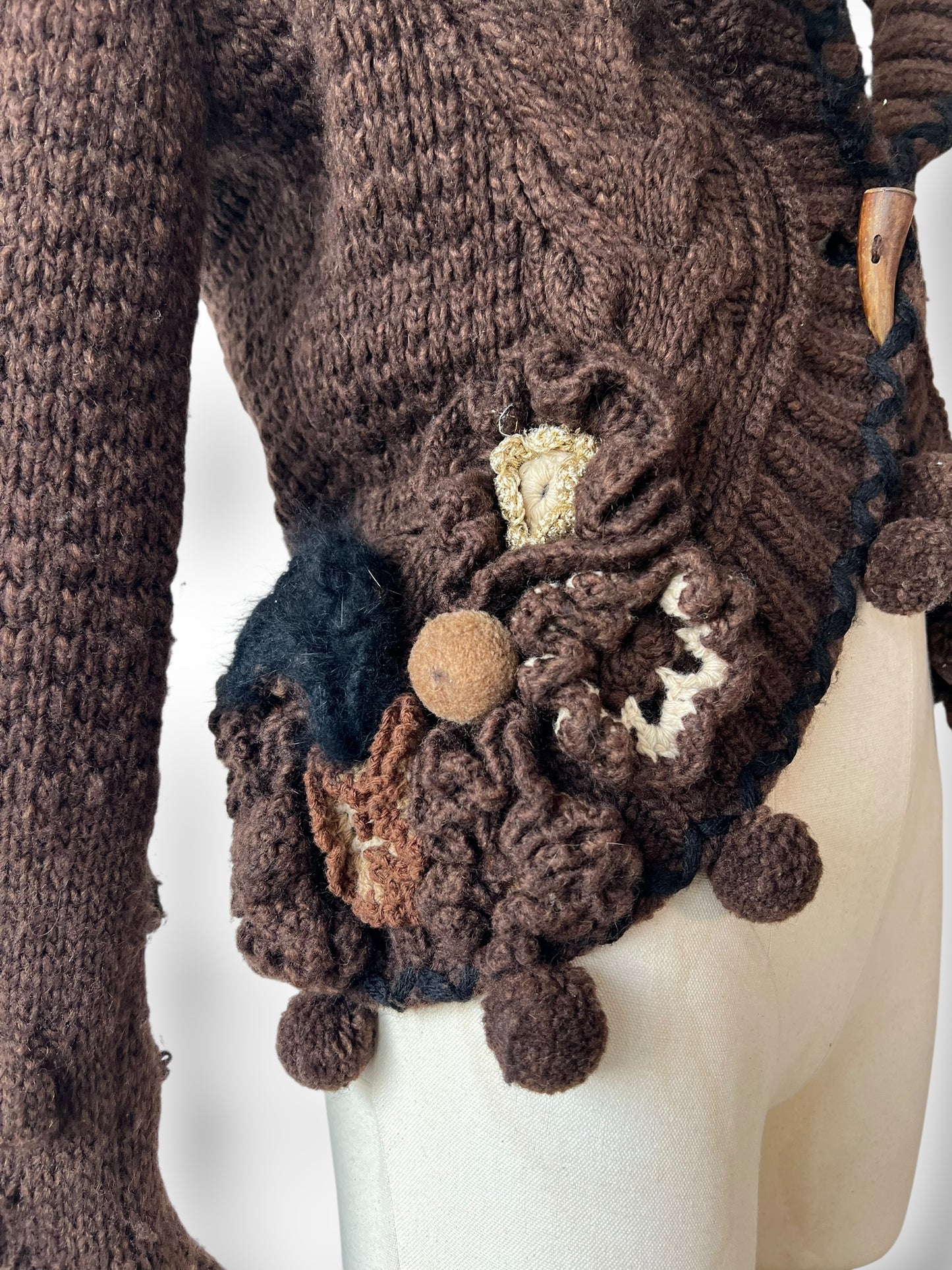 Alexander McQueen F/W 2005 Brown Alpaca/Wool Cardigan
