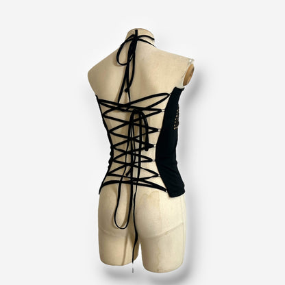 D&G Studded Lace-Up Halter Top – Spring/Summer 2003