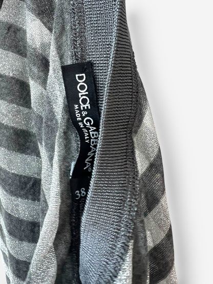 Dolce & Gabbana 2000s Sheer Stripe Long Top
