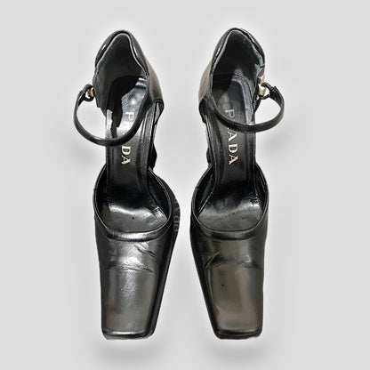 Prada, Mirrored Mary Jane Heels, 1999