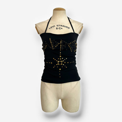 D&G Studded Lace-Up Halter Top – Spring/Summer 2003