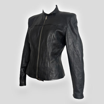 Gucci by Tom Ford, Black Lambskin Leather Jacket, 1997