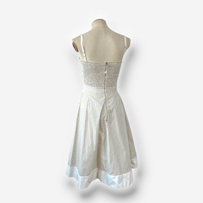 D&G, Striped Cotton Midi Dress, Mid to Late 2000s