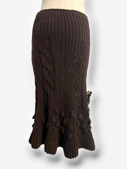 Alexander McQueen Wool and Alpaca Appliqué Knit Ensemble, Fall/Winter 2005