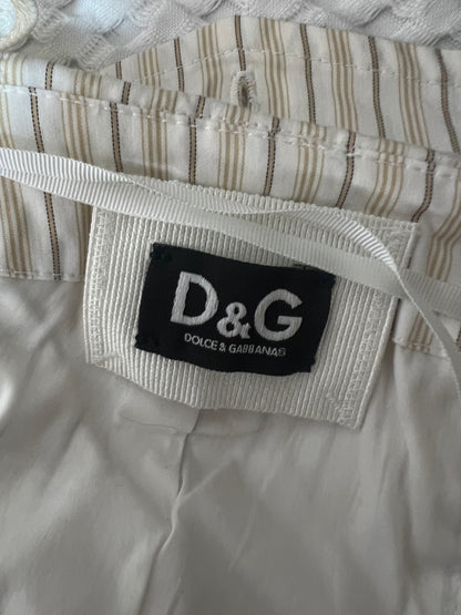 D&G, Striped Cotton Midi Dress, Mid to Late 2000s