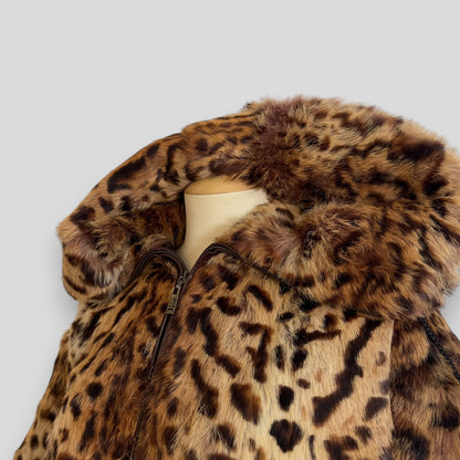 Dior 2004 Leopard fur coat