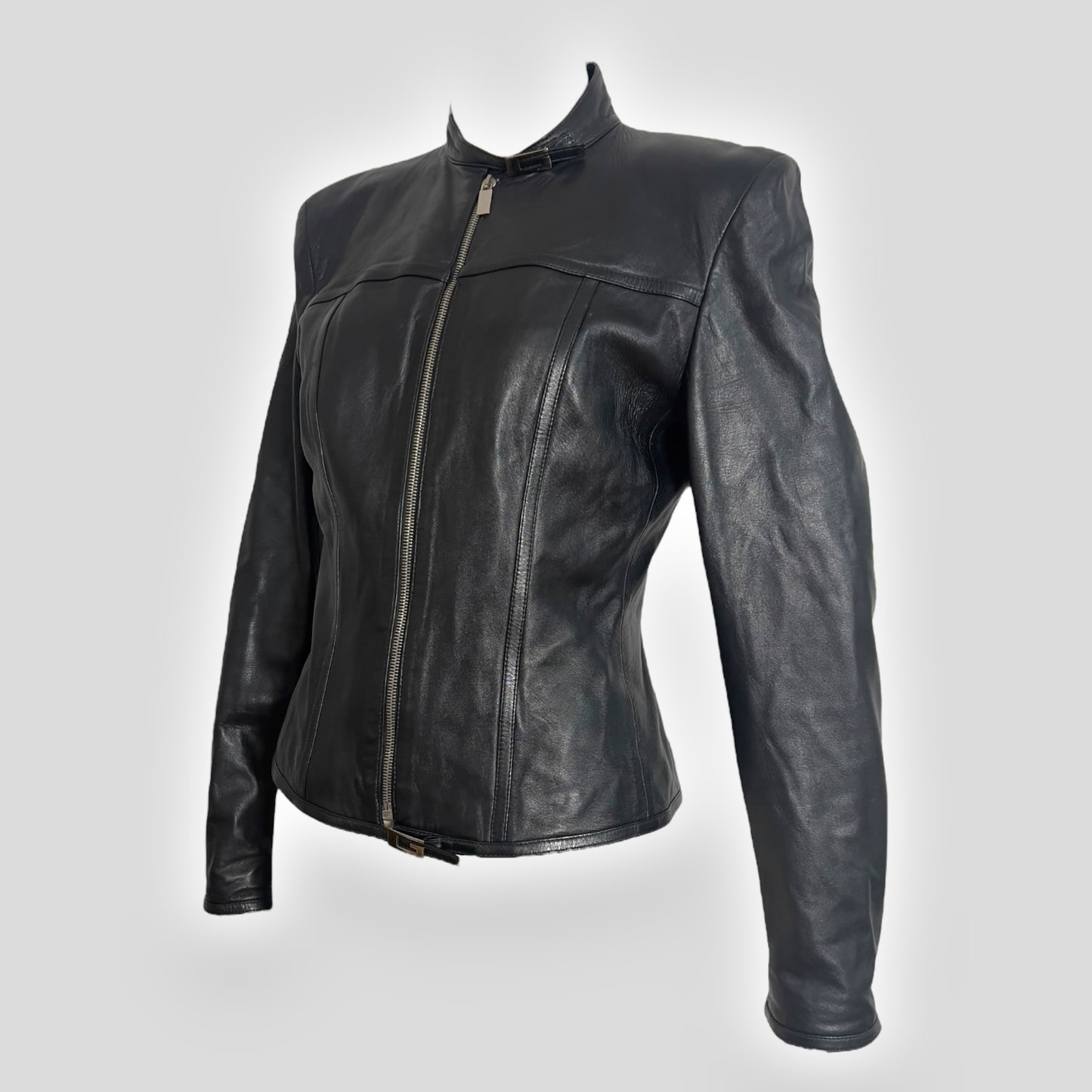 Gucci by Tom Ford, Black Lambskin Leather Jacket, 1997